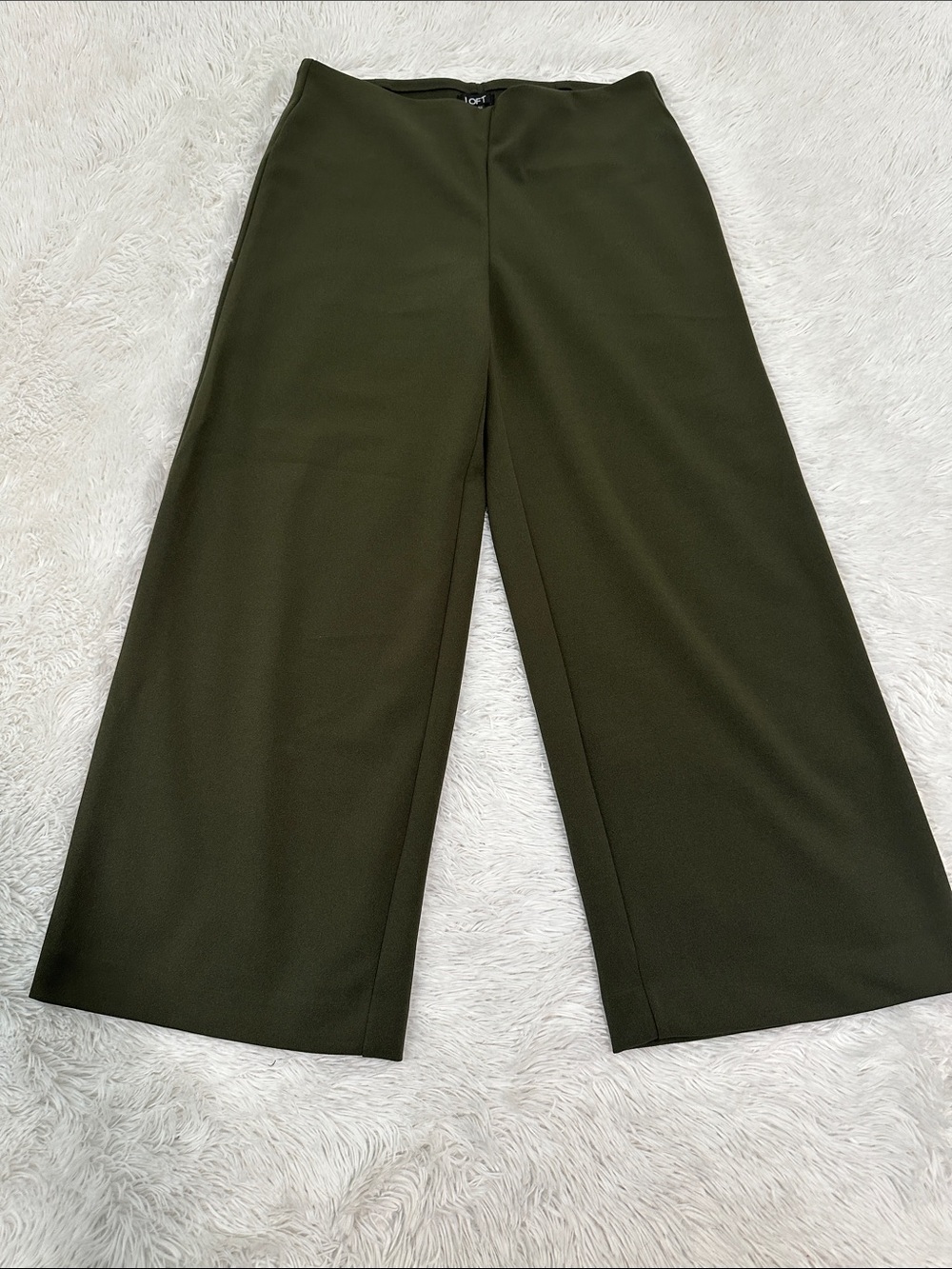 🎻 Loft Wide Leg Cropped Pull On Pants